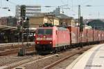 185 145-6 durchf�hrt am 22.06.2010 den Mainzer Hbf.