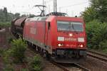 Die 185 227-6 zwischen Wiesbaden und Gro� Gerau am 18,08,10
