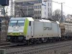 Captrain´s 186-149 mit Getreidezug in K�ln West am 17.01.2011