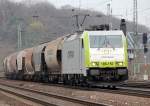 186 150 von Captrain mit Getreidezug in K�ln West am 16.03.2011