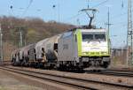 Captrain´s 186 142 mit Getreidezug in K�ln West am 19.03.2011