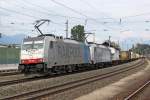 Die 186 105 und 186 109 in Brixlegg am 31,07,11