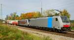 186 286-1 + 186 282-0, aufgenommen am 13.10.12, in A�ling.