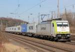 186 148(Captrain) in K�ln West am 26.03.2013