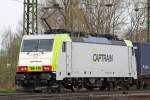 Die 186 149 von Captrain in Gremberg am 07,04,10
