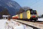 189 931 + 189 xxx Lokomotion mit einem KLV-Zug Richtung Brenner.