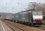Kleiner Nachtrag : E189 091 / ES 64 F4 991 der ERS Railways in K�ln West am 12.02.2011