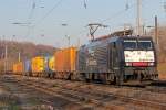 ERS Railways E189 091 / ES 64 F4-991 mit Containerzug in K�ln West am 02.03.2011