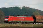 189 085-4, aufgenommen am 05.04.11, auf der Strecke Augsburg-Ulm, kurz vor Mindelaltheim.