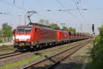 Die 189 044-1 und 189 xxx-x mit dem 5000t Erzbomber 48713 von Rotterdam nach Dillingen in Ratingen Lintorf am 21,04,11
