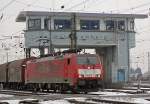 189 079-7 verl�sst den Gbf K�ln Gremberg mit gem.