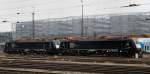 ES 64 F4-035 + ES 64 F4 036, abgestellt im Vorfeld des Hbf M�nchen.