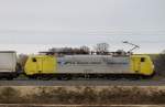 ES 64 F4-004, RTC, aufgenommen am 26.02.10, auf der Strecke Ulm-Augsburg, kurz nach Burgau.