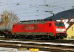 189 088-8, aufgenommen am 08.03.10, bei der Durchfahrt durch Treuchtlingen.