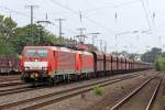 Die 189 035-9 und 189 xxx-x mit einen Erzzug in K�ln West am 13,08,10