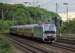Railpool´s 193 803-4 mit einem Fussballsonderzug (Gelsenkirchen - Stuttgart) in K�ln West am 11.05.2013