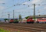 E69 03, E69 02 und 169 005-8 am 02.06.2012 in Koblenz-L�tzel.