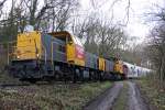 Die 6463 und 6460 von Railion NL bei der Einfahrt ins Rheinkalk Werk W�lfrath , am 07,12,09