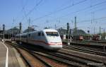Noch ein weiterer ICE1 mit der �bersicht �ber den Karlsruher Hbf am 18.04.2010