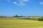 4011 091-8  Salzburg  als ICE 1609 von Stralsund nach M�nchen Hbf am 05.08.2013 bei Hebertshausen.
