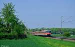 420 488-9 und 420 457-4 mit der S6 von Weil der Stadt nach Stuttgart Schwabstra�e am 05.05.2013 bei Weilimdorf.