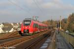 Der 442 704 auf der Koblenz G�lser Eisenbahnbr�cke am 19,11,12
