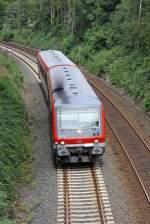 Der 628 539 als RB 47 richtung Wuppertal in Wuppertal Rauenthal am 19,07,11