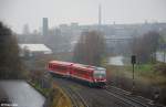 628 495-3 als RB 69828 von Solingen Hbf kommend am 14.12.2013 bei der Einfahrt in den Endbahnhof Solingen-Mitte.