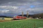 928 501-6 + 628 532-3 als RB 11636 (Euskirchen - Bad Münstereifel) am 03.03.2014 bei Arloff.