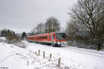 628 314-6 als RB 23287 (Brilon Stadt - Brilon Wald) am 15.01.2017 zwischen Brilon Stadt und Brilon Wald.
