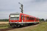 Der 928 586 bei der Ausfahrt in T�ssling am 02,08,10 