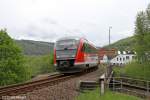 Der 642 732 in Aue (Sachs) am 10.05.2013