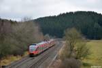 644 047-2 und 644 007-6 mit dem RE 10175 (K�ln Messe/Deutz - Trier Hbf) am 02.01.2013 in Blankenheim(Wald).