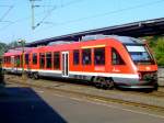 Diseltriebwagen 648 750 2 (LINT41) der 3-L�nder-Bahn (RB95) f�hrt am 27.09.2009 vom Bahnhof Betzdorf  weiter in Richtung Au/Sieg.