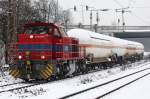 Die Chemion MaK G 1000BB mit einen Kesselzug in Oberhausen Sterkrade am 05,01,10