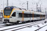 Der ET 5.12 der Eurobahn bei der Ausfahrt aus Dortmund Hbf am 04,01,10