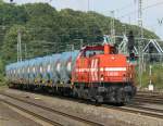 DE86 der HGK mit dem M�llzug der AWB in K�ln-West am 30.07.2010