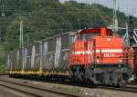 DE76 der HGK mit MEGA COMBI Garnitur in K�ln West am 03.09.2010
