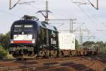 Die ES 64 U2-034 in Ashausen, am 06,09,09