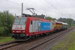 Die CFL 4017 mit der 1604 + Wagen stehen Abfahrbereit richtung Luxembourg in Igel am 20,06,11