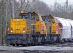 6464 & 6468 der Railion NL in in Ratingen-Lintorf am 19,03,10