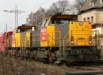 6464 & 6468 der Railion NL in Ratingen-Lintorf am 24.03.2010 , mit einem sehr gut aufgelegten Tf.