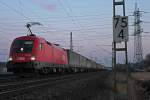 1016 021-6 der �BB am Wenzel zwischen Porz Wahn und Spich am 22.02.2011
