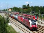 1216 940 der Salzburger Lokalbahn mit der 541 004 Slovenske zelecnice mit �ber das sch�ne Mangfalltal.