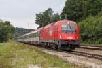 Die 1216 019 in A�ling (Oberbay) am 30,07,11 