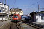 1216 239-4 mit dem RJ 75 (Praha hl. n. - Graz Hbf) am 01.10.2017 in Brno hl. n..
