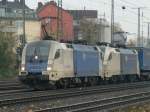 ES 64 U2-027 und 060 der WLB am 07.11.10.