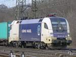 ES 64 U2 055 der Wiener Lokalbahnen in Gremberg am 20.02.2010