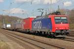 482 007-2 der SBB Cargo mit KLV Zug in K�ln West am 15.03.2011