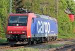 482 015-5 der SBB Cargo Lz in Ratingen Lintorf am 20.04.2011, Gru� an den Tf !